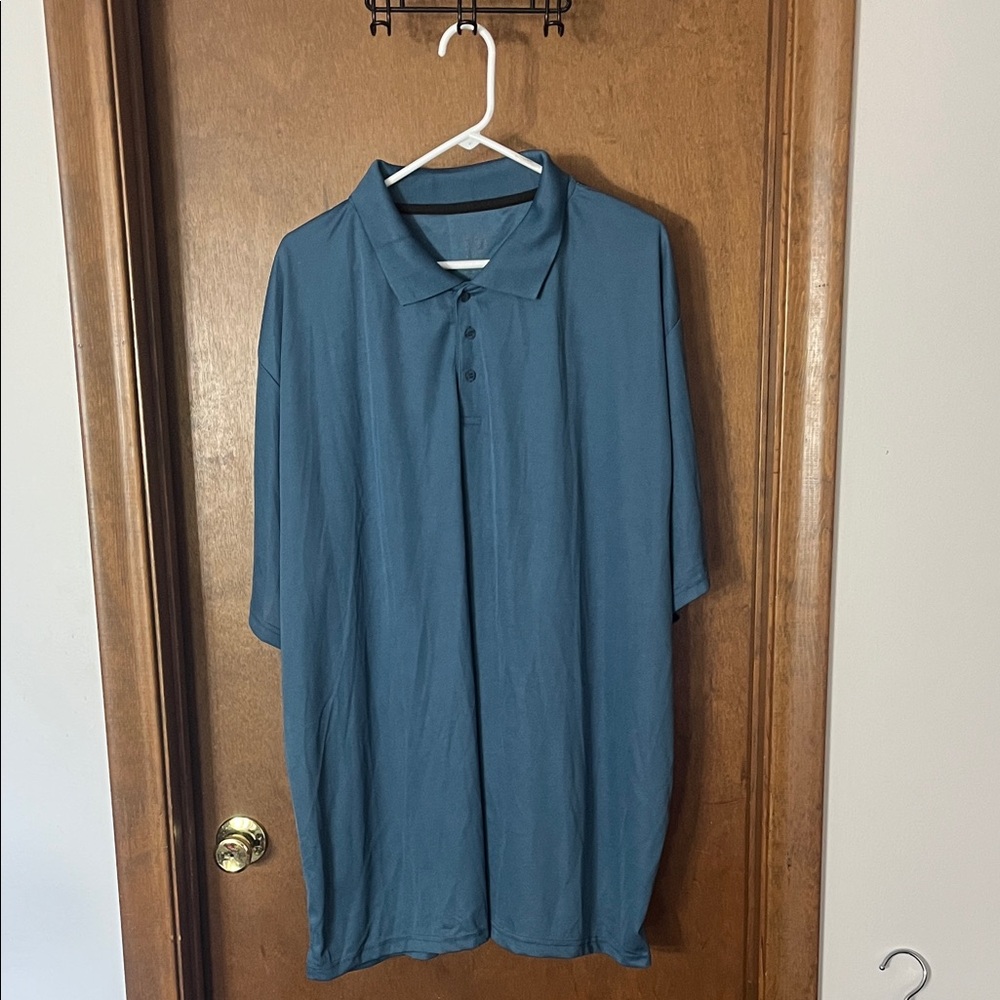 Real Essentials Men’s Polo Shirt Blue – Size 3XL Tall